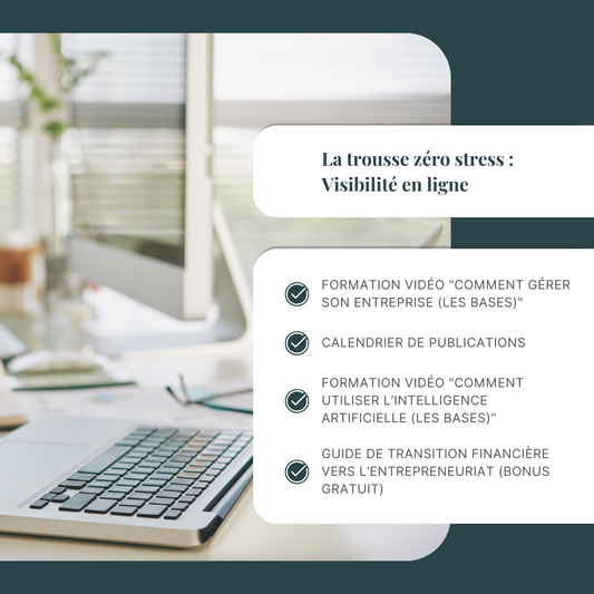La trousse zéro stress : Visibilité en ligne