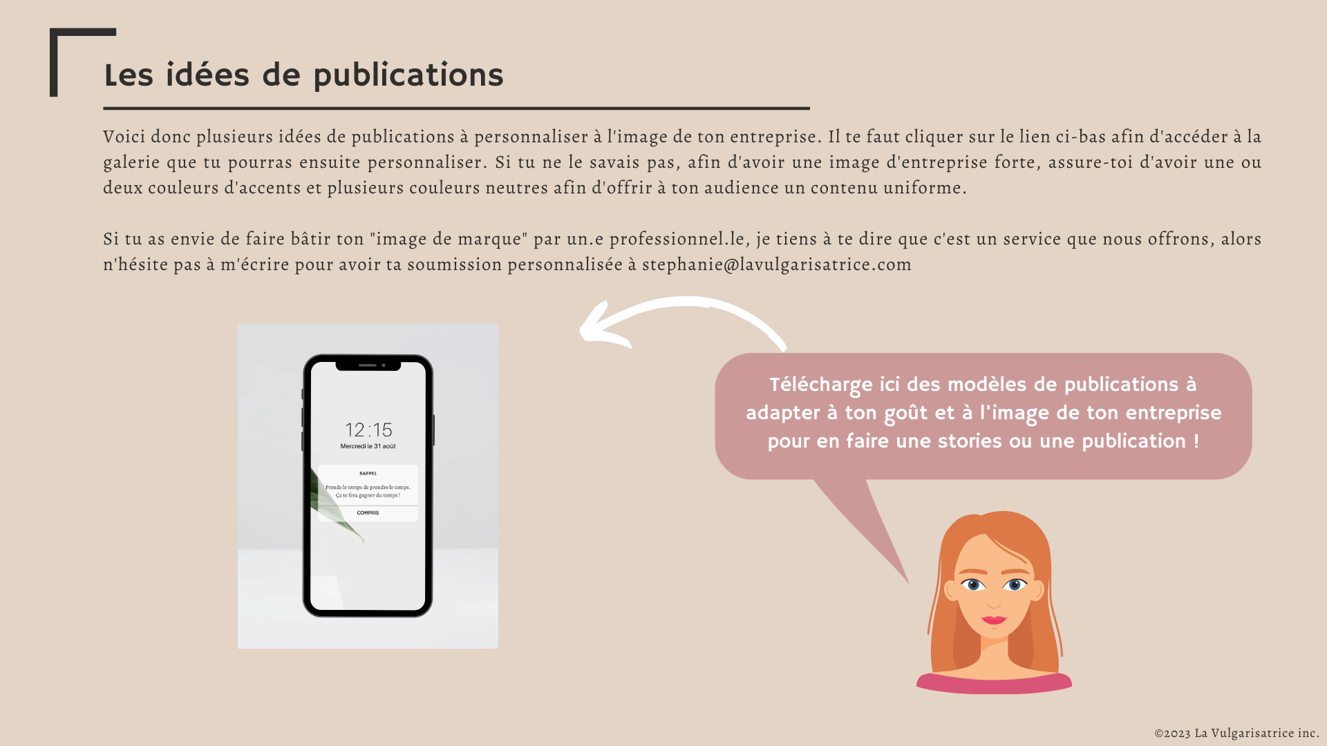 Calendrier de publication