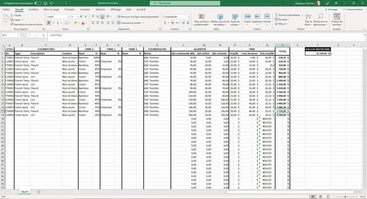 Outil de gestion d'inventaire La Vulgarisatrice
